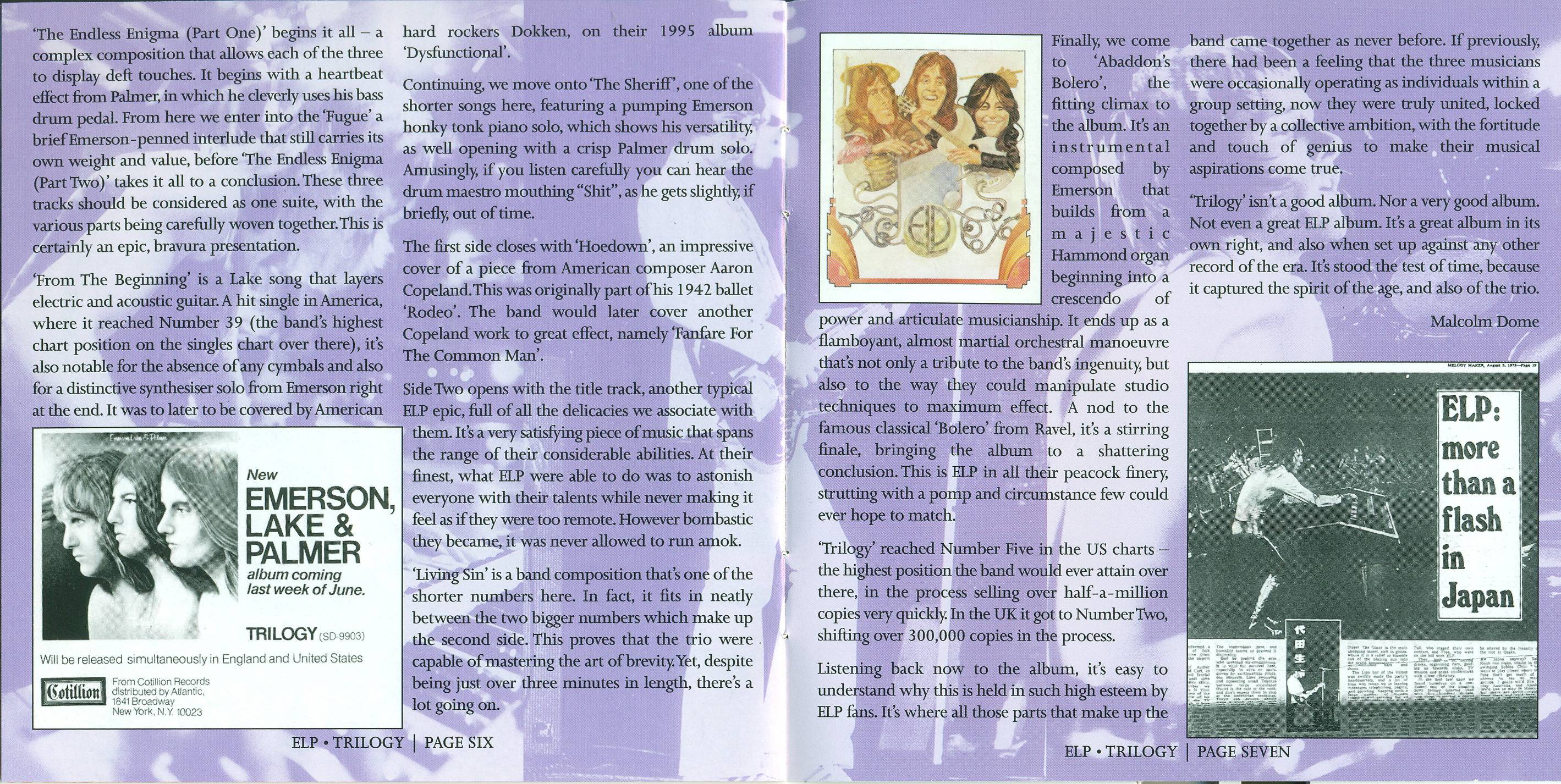 Emerson, Lake and Palmer Trilogy [Booklet04 d]